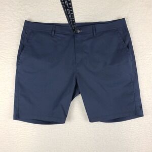 Public Rec Workday Shorts Mens 40‎ Navy Blue Solid 8" Inseam Casual Performance